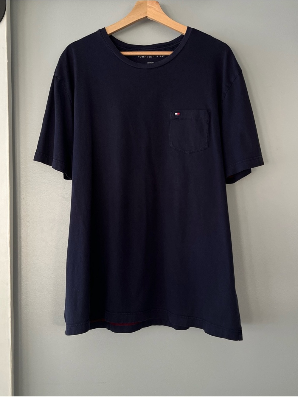 Tommy Hilfiger Navy Short Sleeve Pocket Tee